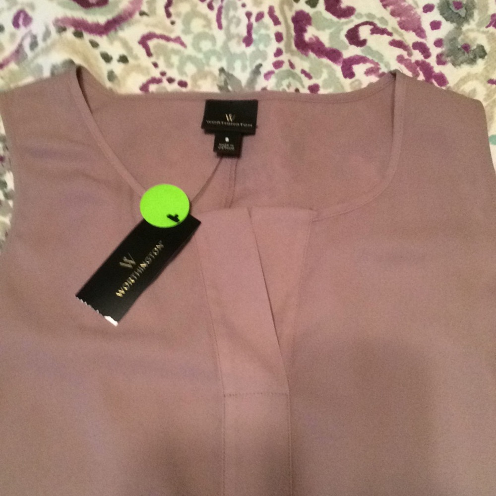 Worthington Womans Sleeveless Top